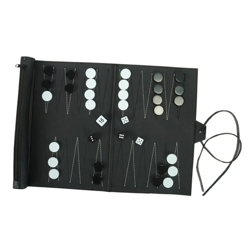 Классический семейный свернутый нарды из искусственной кожи для взрослых и