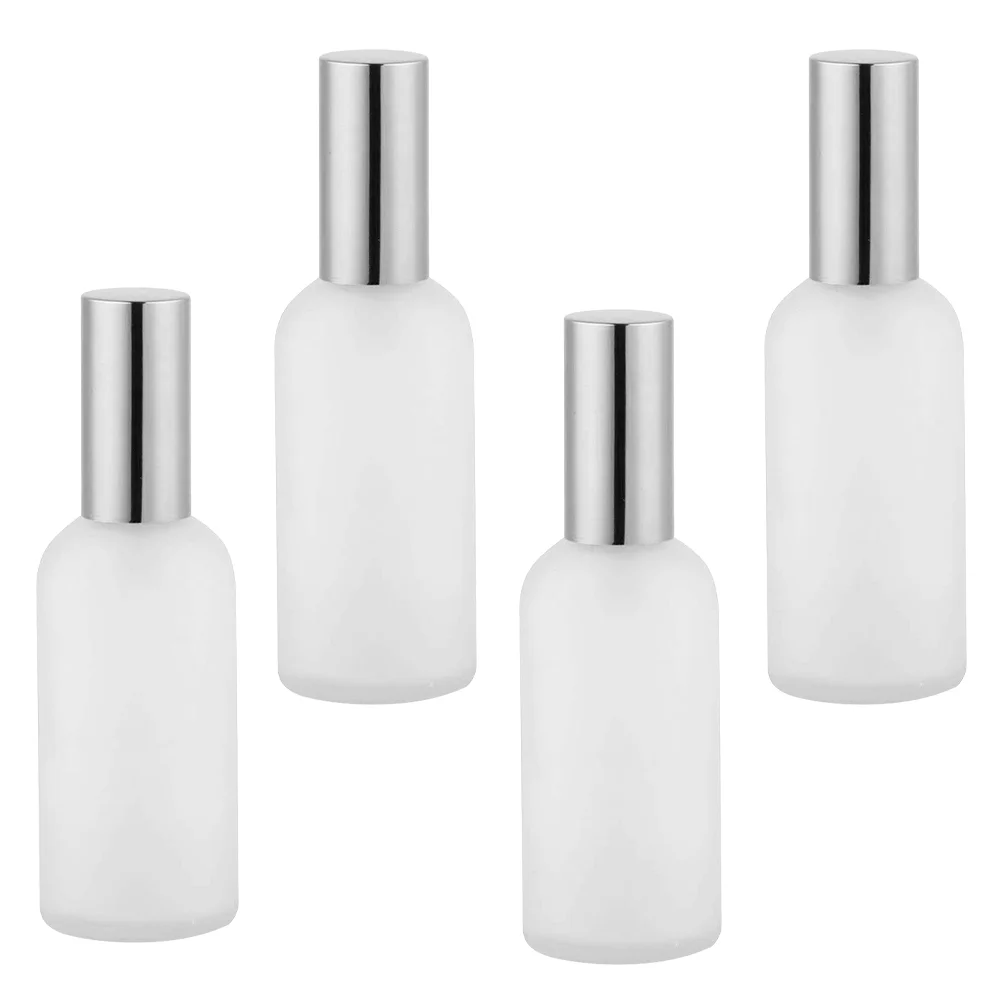 

4 Pcs Clear Spray Bottle Perfume Refillable Make up Storage Bottles Glass Sprayer Travel