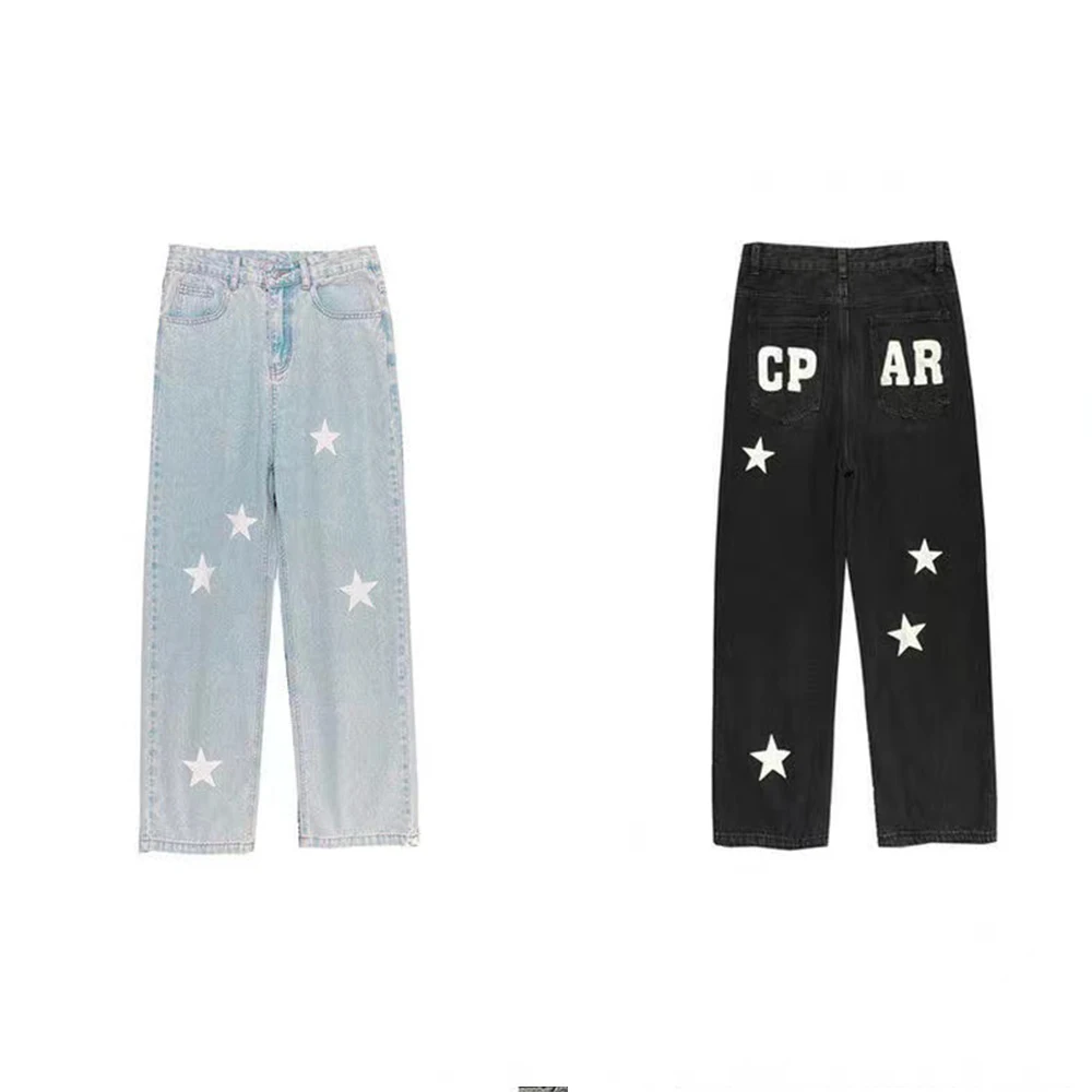 Y2K Men's Streetwear Casual Wide Leg Denim Trousers Straight Men Baggy Low Rise Cargo Jeans Alt Pants Hip Hop Trousers Clothes