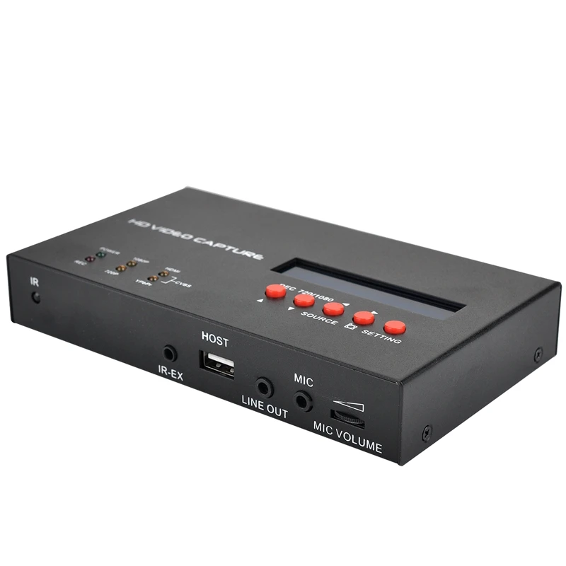Карта захвата видео 1080P YPBPR AV HDMI коробка для записи игр на USB диск может потоковое