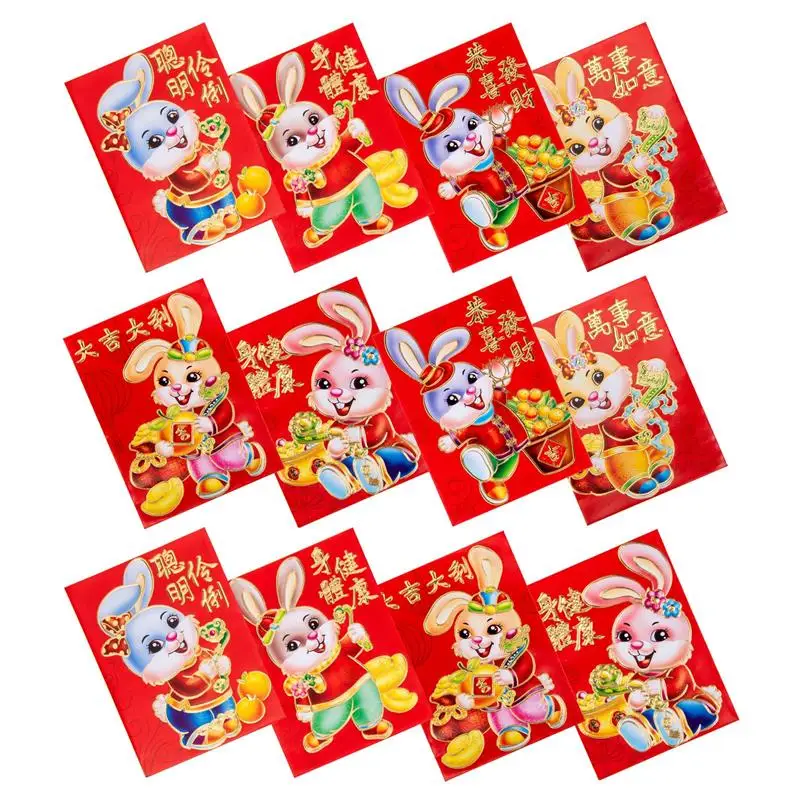 

120pcs Spring Festival Gift Packets Paper Money Red Envelope Lunar New Year Envelopes Red Envelopes Money Envelope