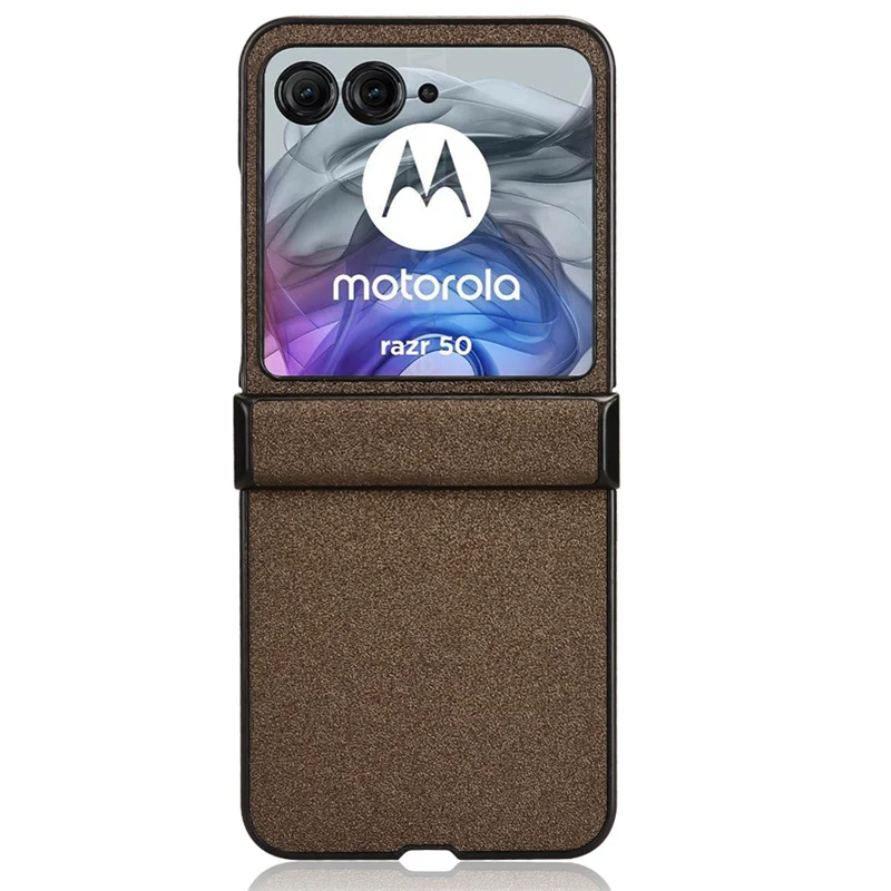 Чехол для Motorola Moto Razr 50 роскошный чехол из песочной кожи с текстурой жесткий