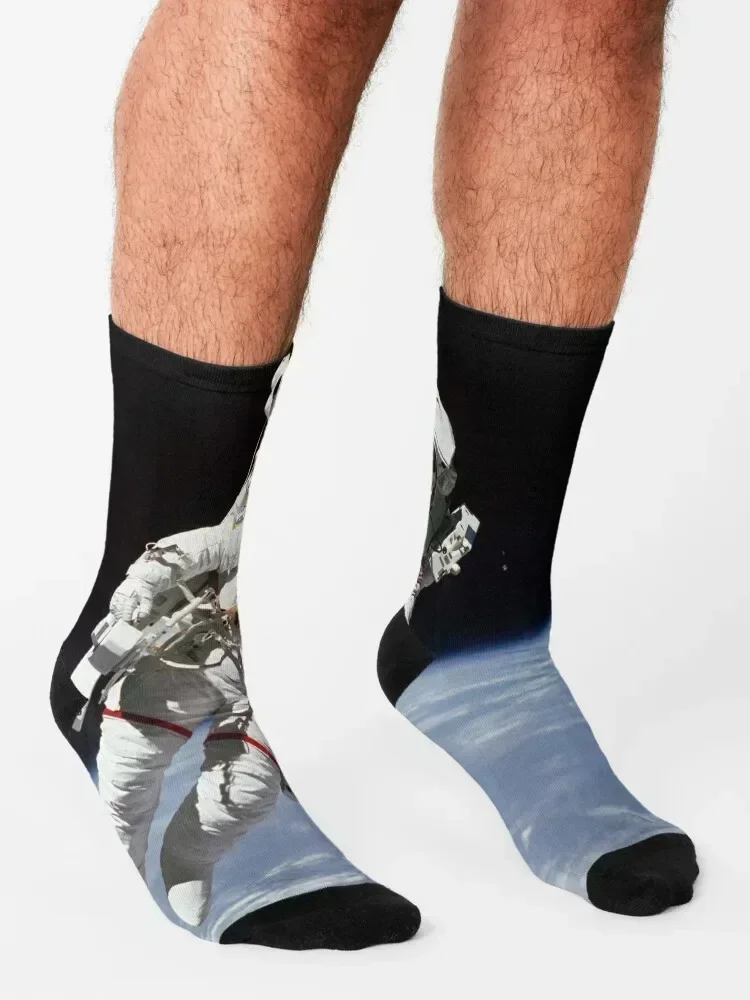 Астронавт Брюс Маккандерс на первом везде Untethered Spacewalk Носки Обувь МОДНЫЕ Мужские