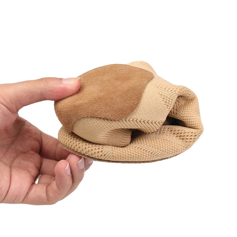 RUYBOZRY Knitted Jazz Dance Shoes Tan Black Adult Dance Sneakers Light Weight Slip On Sports Boot Breathable Modern Booties