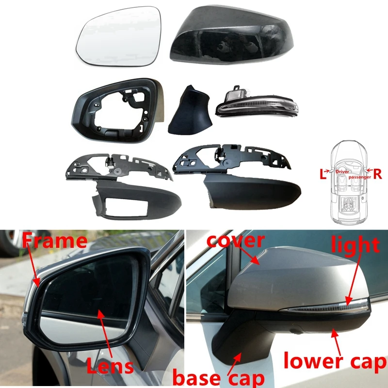 

Зеркальная фоторамка для Toyota Highlander Kluger 2021 2022 2023