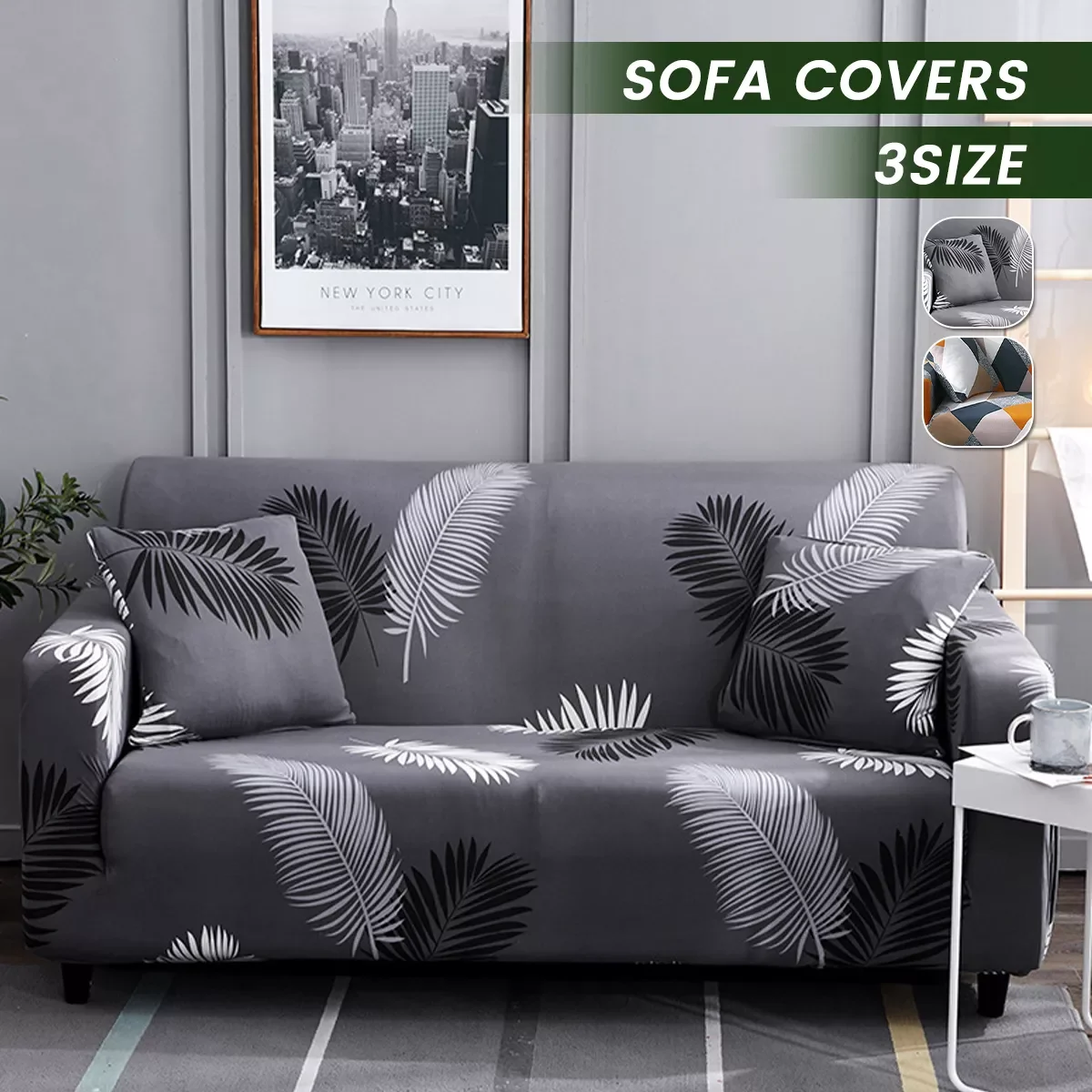 

NEW IN Plaid Sofa Slipcover Elastic Sofa Covers for Living Room funda sofa Chair Couch Cover Home Decor 2/3/4-seater