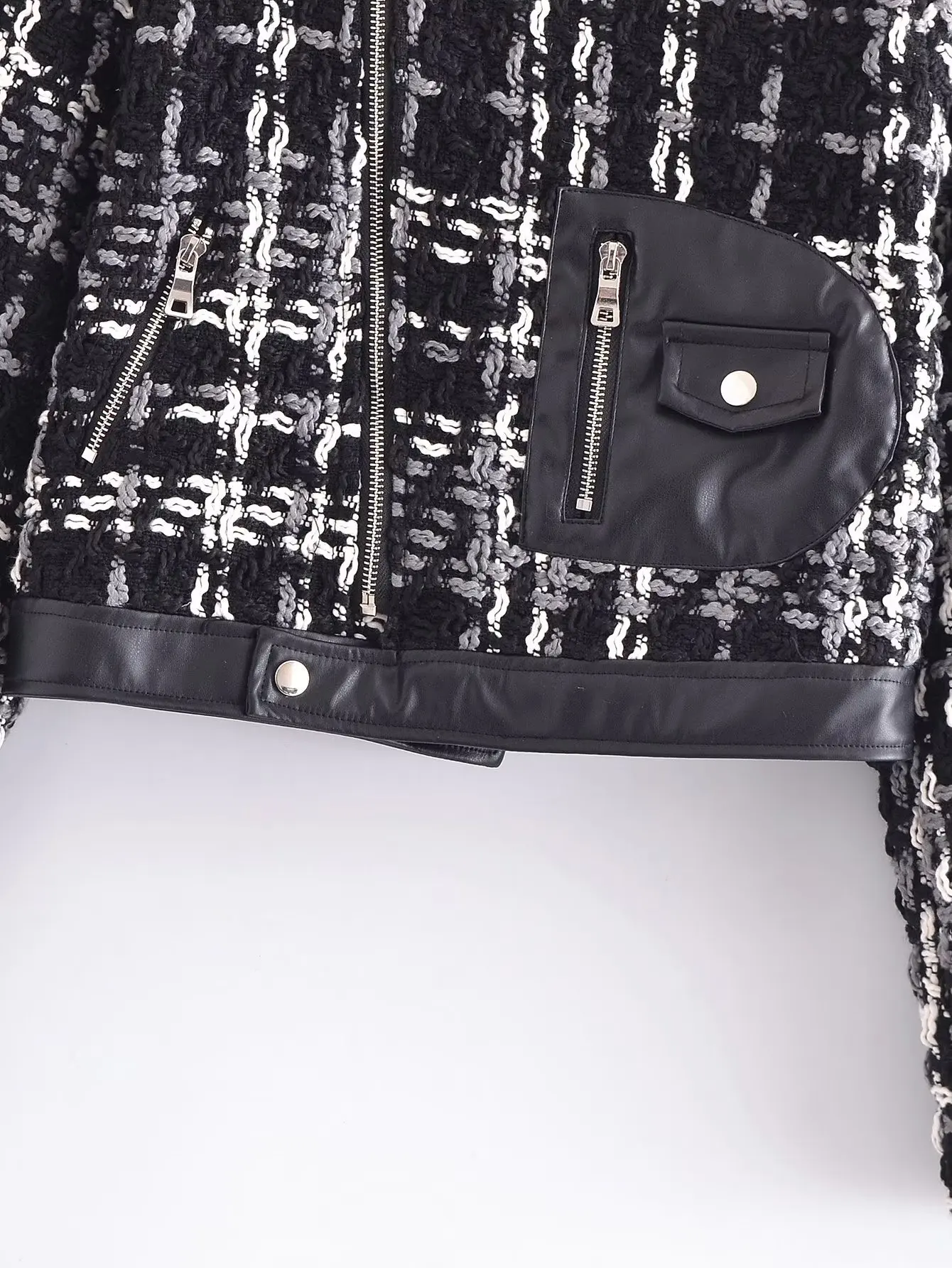 MOLAN Black Leather Jacket Woman Fashion Za Lapel Singal Breasted Chic Pockets High Street Overcoat Female PU Top