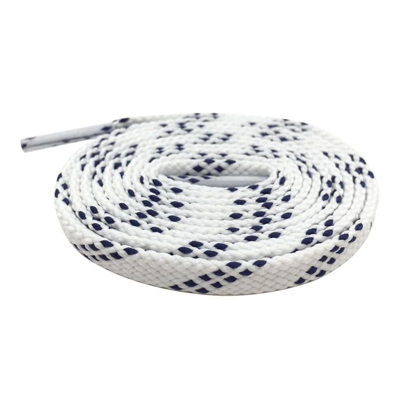 Weiou Double Layer 0.8cm Classic Kids Adult Black White Athletic Sport Flat Shoelaces For Sneakers Bootlaces Unisex Shoe Laces