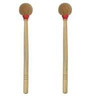 1 pairs cotton cloth wood handle drum stick anti slip bass hammer mallet durable percussion accessory