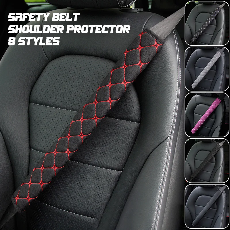 

50/75cm Car Seat Belt lengthen Shoulder Motor Truck lengthen Safety Belt Protector Breathable Padding Pad Car Interior Accessory