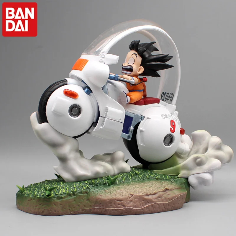 

Cartoon Dragon Ball Gk Motorcycle Son Goku Son Gohan Action Figures Animation Model Desktop Chassis Ornaments Toy For Children