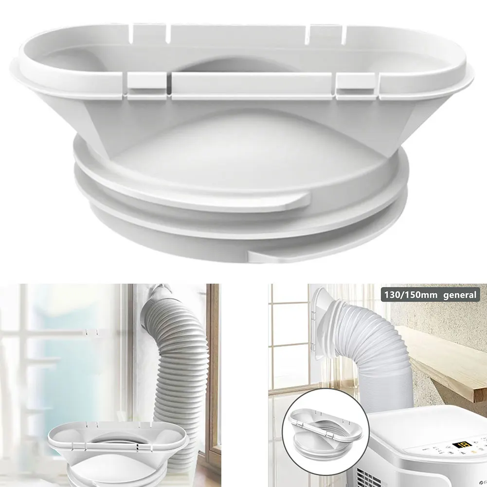 

Flat Mouth Interface Adaptor 1 Pcs 198*145*70mm ABS Accessories.exhaust Pipe For 130/150mm Hose Heat Exhaust Pipe