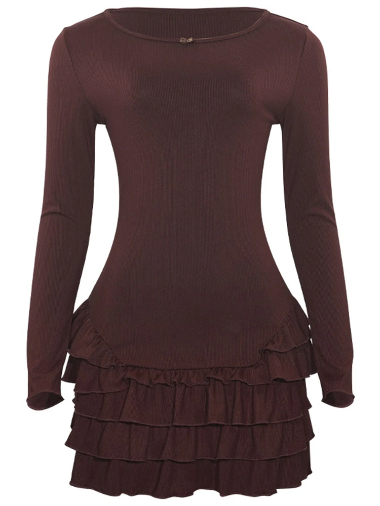 Мини-платье с галстуком-бабочкой в стиле пэчворк и рюшами женское однотонное