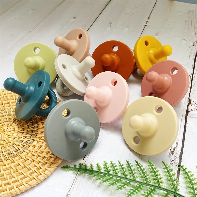 

10pcs Baby Pacifier Silicone Funny Nipple Dummy Baby Soother Toddler Orthodontic Nipples Teether Baby Christmas