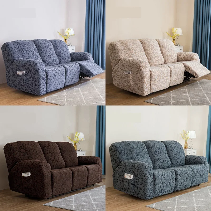 

1/2/3 Seater Jacquard Elastic Recliner Sofa Cover Lazy Boy Relax Armchair Slipcover Reclining Chair Covers Furniture Protector