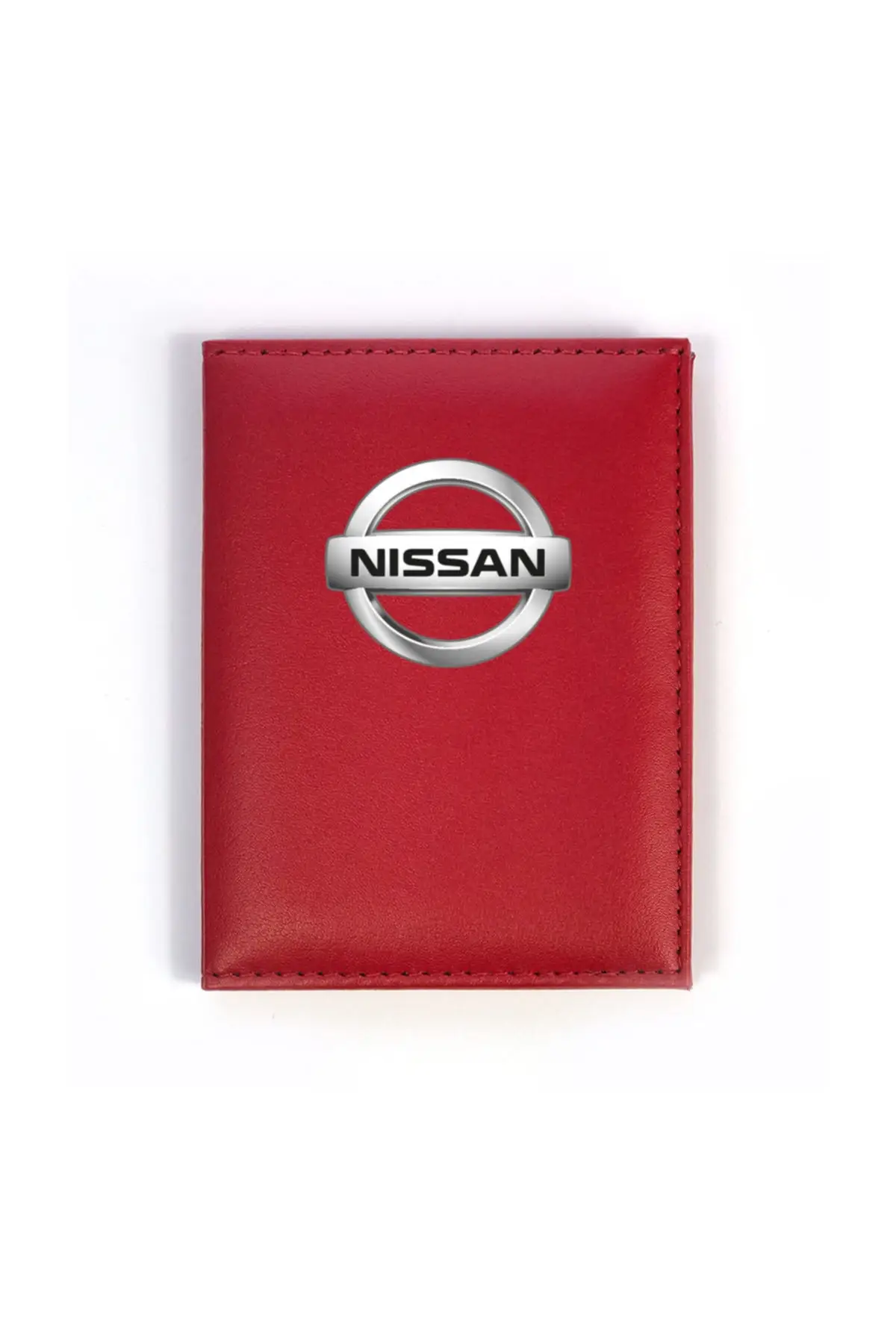 

Красный лицензионный контейнер Nissan, унисекс, 5 отделений, кожаный, с двойной прострочкой, прочный, легкий, для путешествий, портативный с лог...