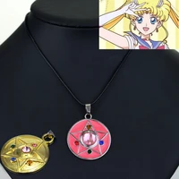 anime cartoon beauty warrior same necklace popular fashion pentagram star necklace pendant creative diamond alloy jewelry gift