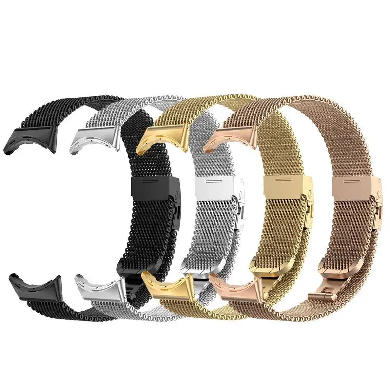 

Watch Metal Milan Band Wrist Bracelet for Google Pixe l Watch Luxury Stainless Steel Replacement Buckle Band for Men