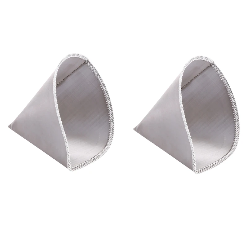 

2X Reusable Pour over Coffee Filter Mesh Paperless Coffee Filte Cone Filter 3 To 4 Cup Coffee Drip Filter