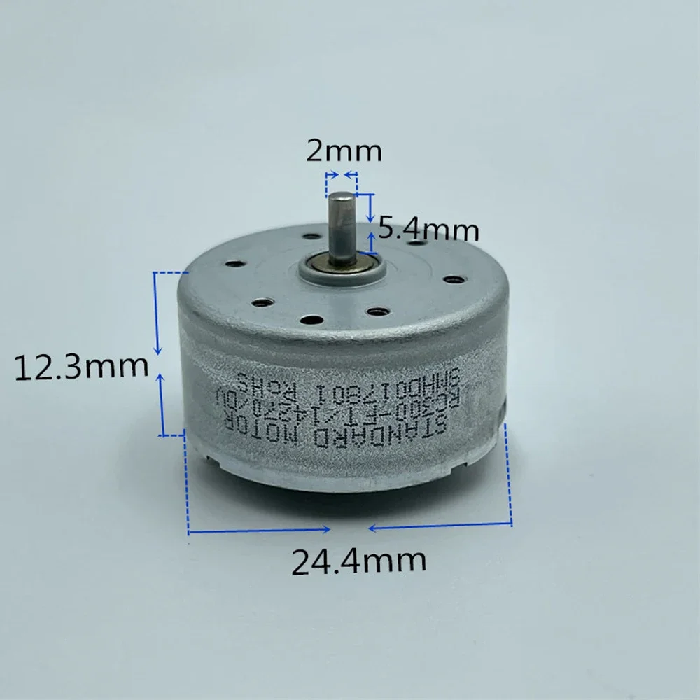 Мини RC-300 бесшумный двигатель постоянного тока 1 5 В-5 В 10000 об/мин щетка из