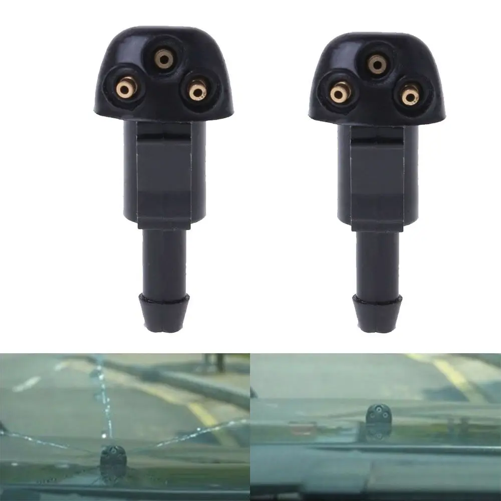 

2 pcs Professional Plastic Hood Front Windshield Washer Washing Nozzle Wiper Spray