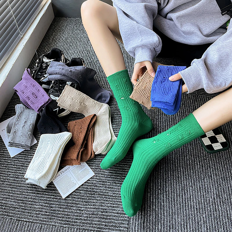 

New Women Ripped Socks Fashion Harajuku Trendy Street Broken Destroyed Socks Street Distressed Knit Footwear Beggar Socks