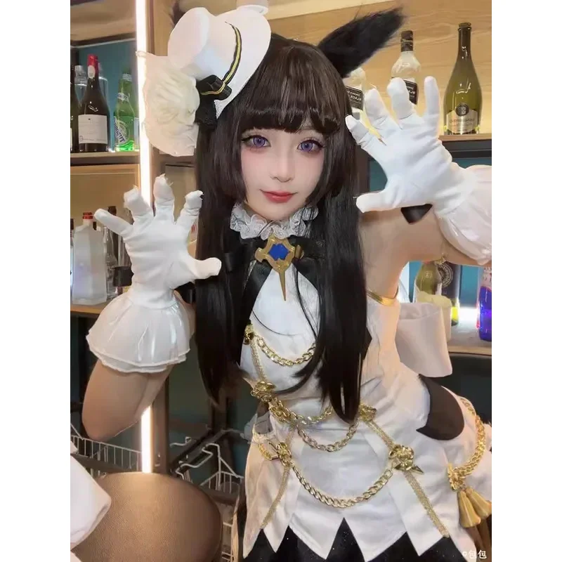 FC6Аниме Songbirds Косплей Игра Final Fantasy XIV FF14 Костюм Хинамацури Формальное Платье Идол