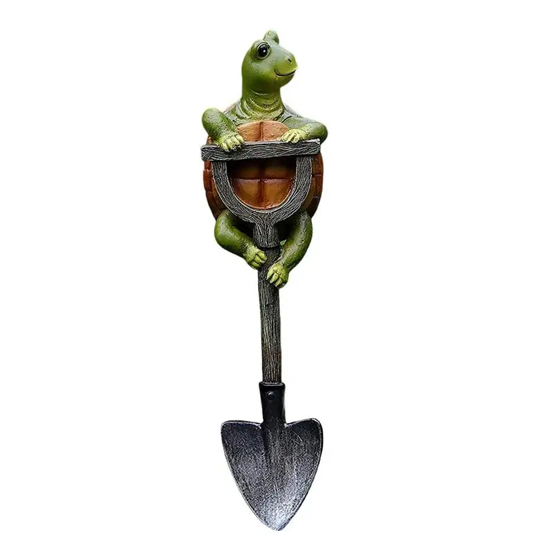 

Garden Resin Statue Gnome Frog Tortoise Bunny Garden Figurine Decor Lawn Decoration Outdoor Statue With Shovel For Yards Patios