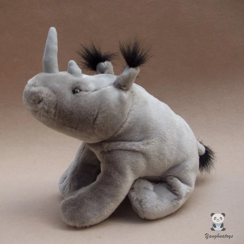 Stuffed Plush Animal Dolls Soft Toy Real Life Rhinoceros Model Present Women Holiday Gifts | & Animals