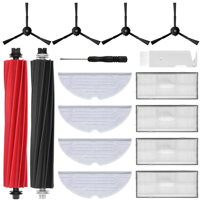 

Набор аксессуаров для Roborock S8/S8 +, основная роликовая щетка, боковые щетки, фильтр, влажные салфетки для швабры, сменный Вакуумный робот