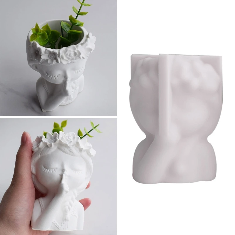 

Flowerpot Mold Resin Silicone Candle Mold Concrete Cements Clay Making Mould Drop shipping