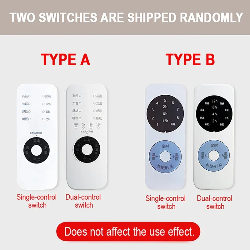 Электрическое одеяло 4-скоростная регулировка температуры одинарный контроль