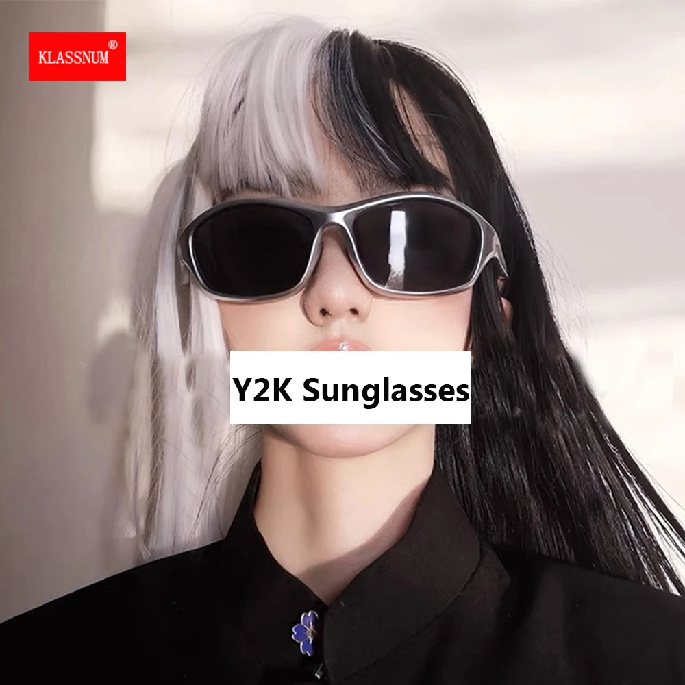 

y2k Sunglasses Women Steampunk Sport Goggle 2022 Trendy Mirror Sun Glasses Men Punk Shades Eyewear Outdoor Eyeglasses UV400