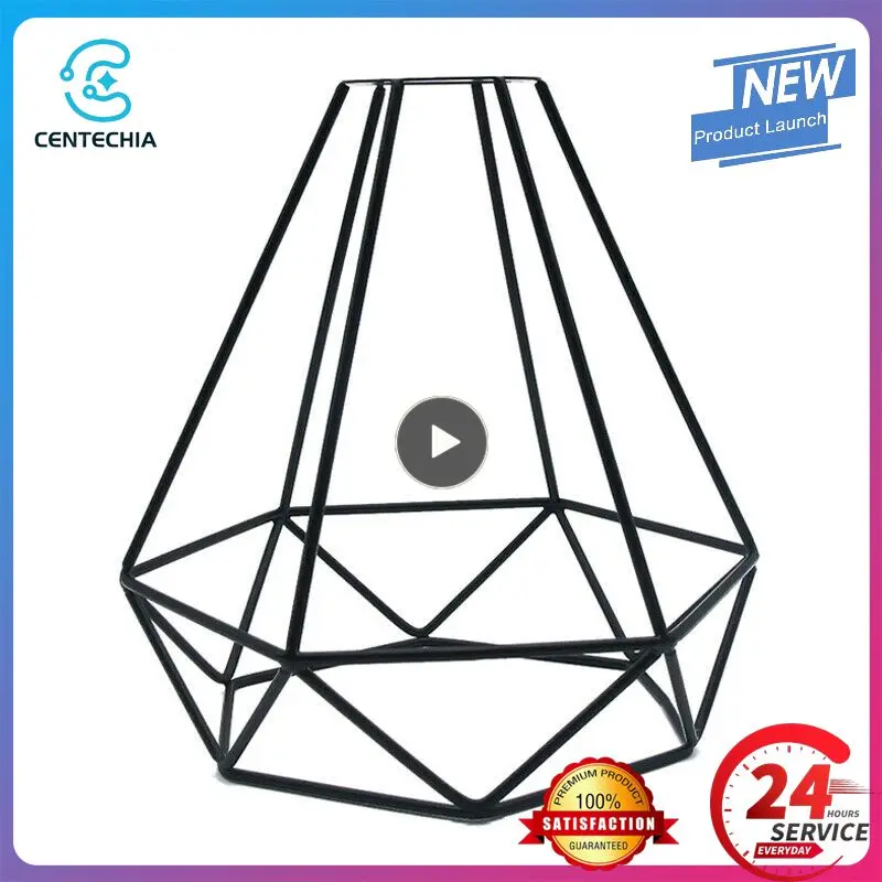 

Lampshade Only Retro Edison Metal Wire Cage Shaped Hanging Pendant Light Shade Chandelier Lamp Cover Shade Without Bulb