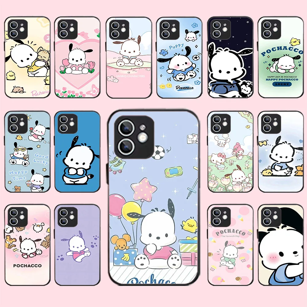 Черный силиконовый чехол WBA-35 Sanrio-Pompompurins для Moto G9 10 20 22 30 31 40 41 42 50 51 52 60 71 100 Plus Power