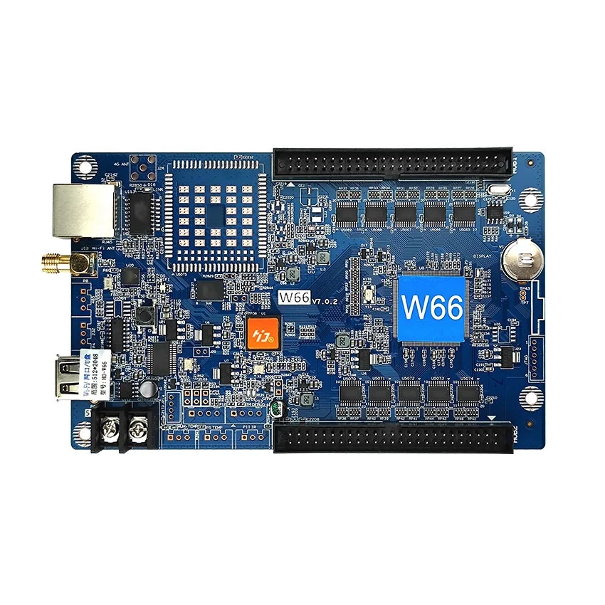 Huidu Single Dual Color WIFI Control Card HD-W66 Использование для одноцветного светодиодного модуля
