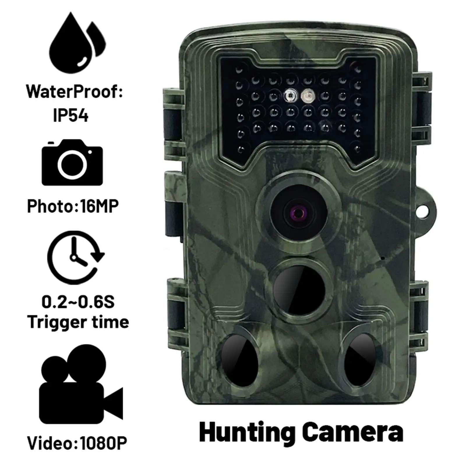 

Game Camera 16MP 1080P FHD with Night 2.0 Inch LCD Game Camera
