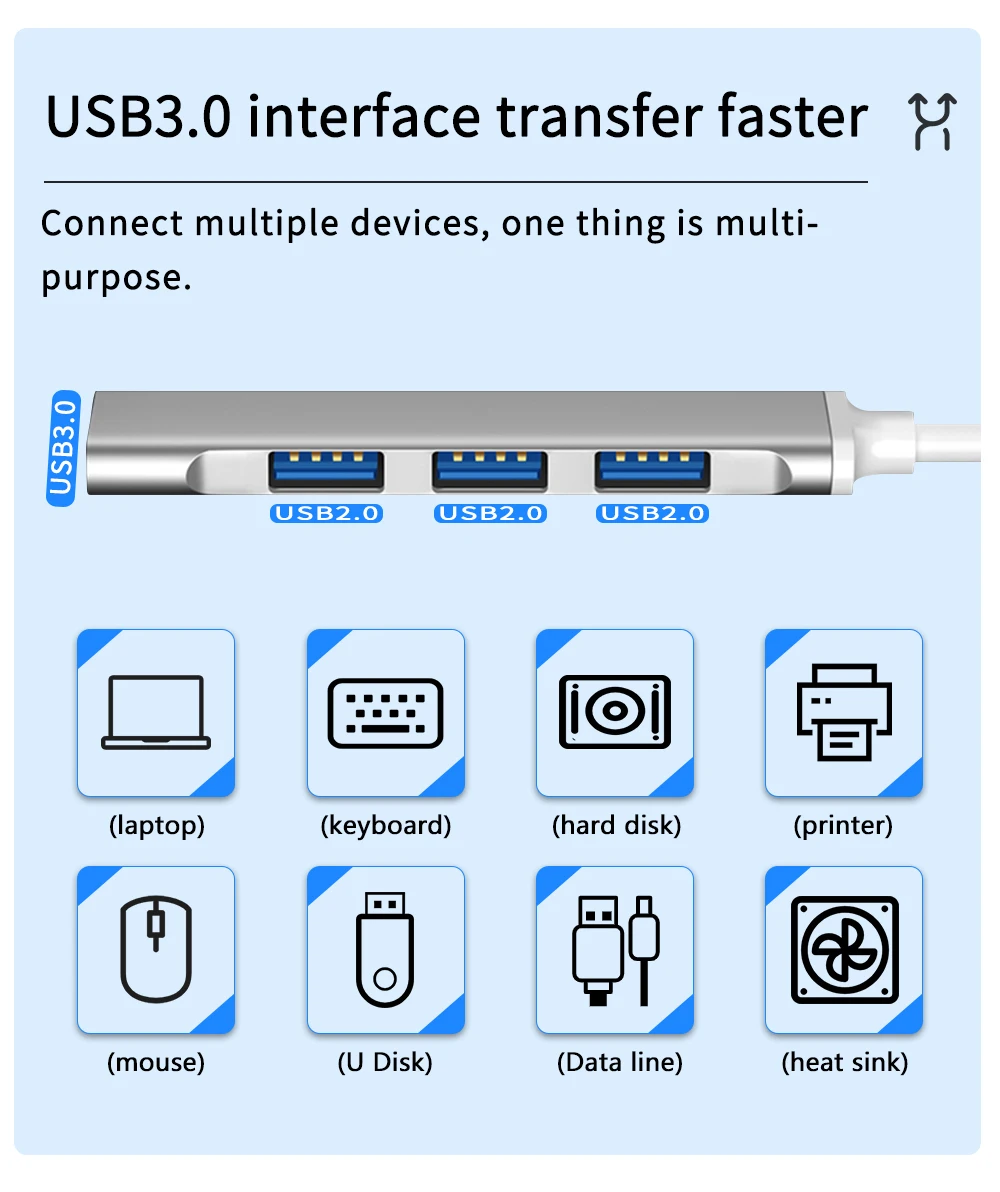 PUJIMAX 4 порта мультиразветвитель адаптер USB C HUB 3 0 2 Type конвертер OTG для Macbook Pro Huawei