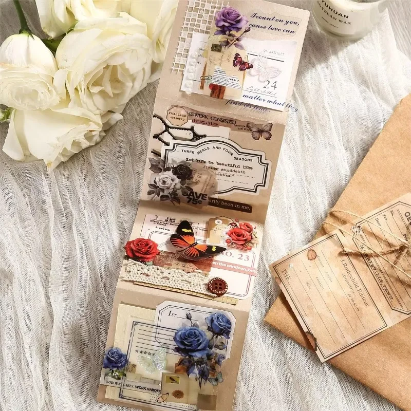 1 рулон 2 м лента для домашних животных PET Rose Rhapsody клейкая форма резки растений