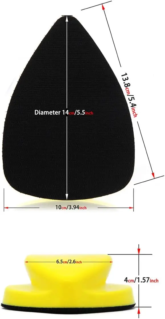 Шлифовальный круг с крючком и петлей 98*140 мм 65 шт. 6 отверстий