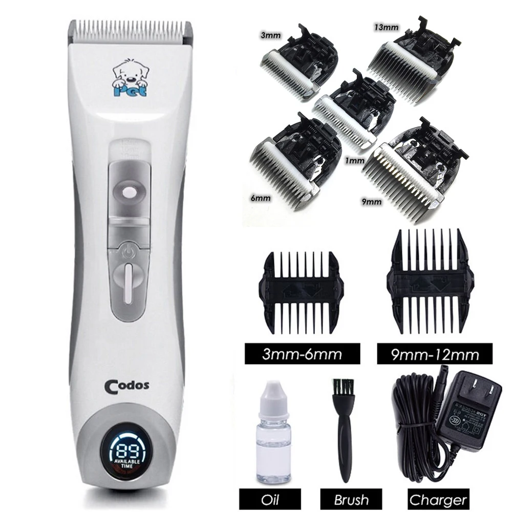 

Codos CP9600 Dog Clippers Professional Dog Hair Clipper Pet Cat Shaver Electrical Grooming Trimmer Rechargeable Haircut Machine