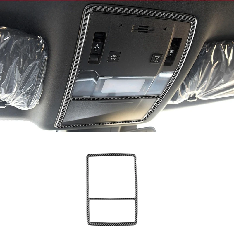 Автомобильная крыша передняя лампа для чтения рамка отделка наклейка углеродное