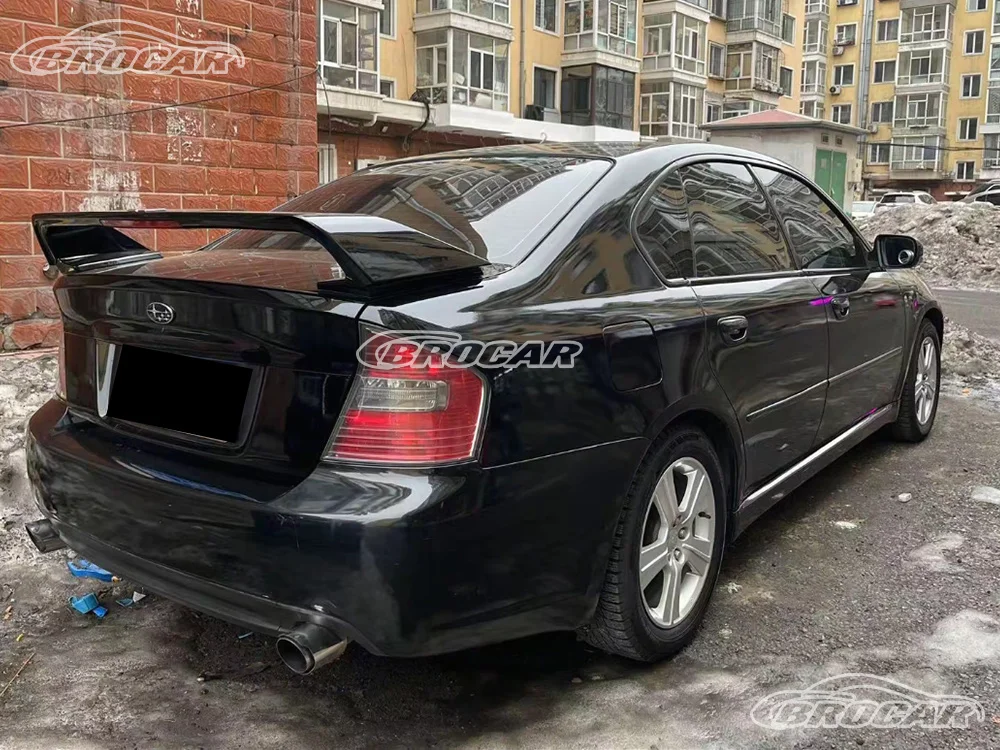 Фото Для Subaru LEGACY WRX Sti GT B4 1998-2020 со светодиодной подсветкой, высококачественный АБС-пластик, глянцевый черный спойлер, багажник, крыло, спойлер №2
