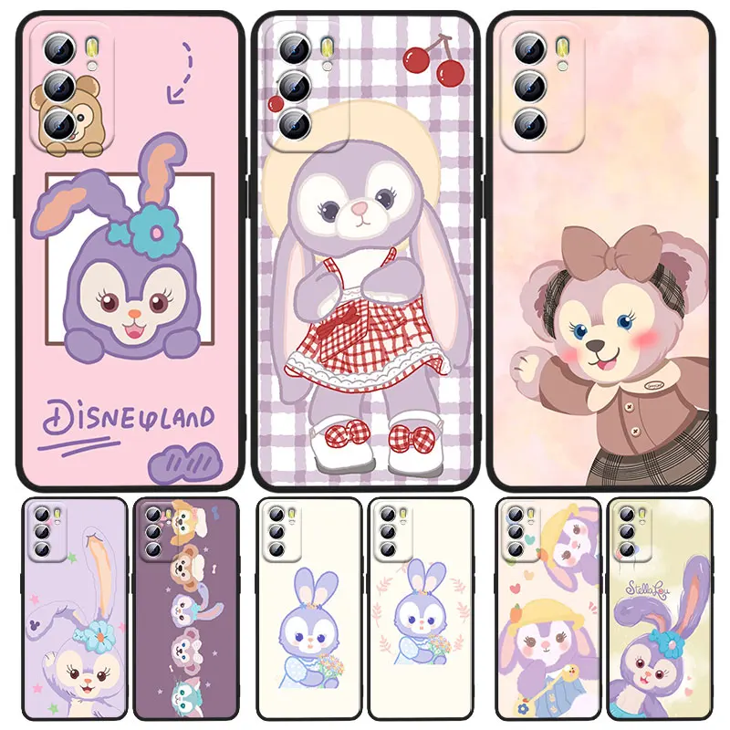 

Duffy Bear Phone Case For OPPO A5 A9 A12 A1K AX7 A72 A52 A31 A53 A53S A73 A93 A94 A74 A16 2018 2020 Black luxury Funda Cover