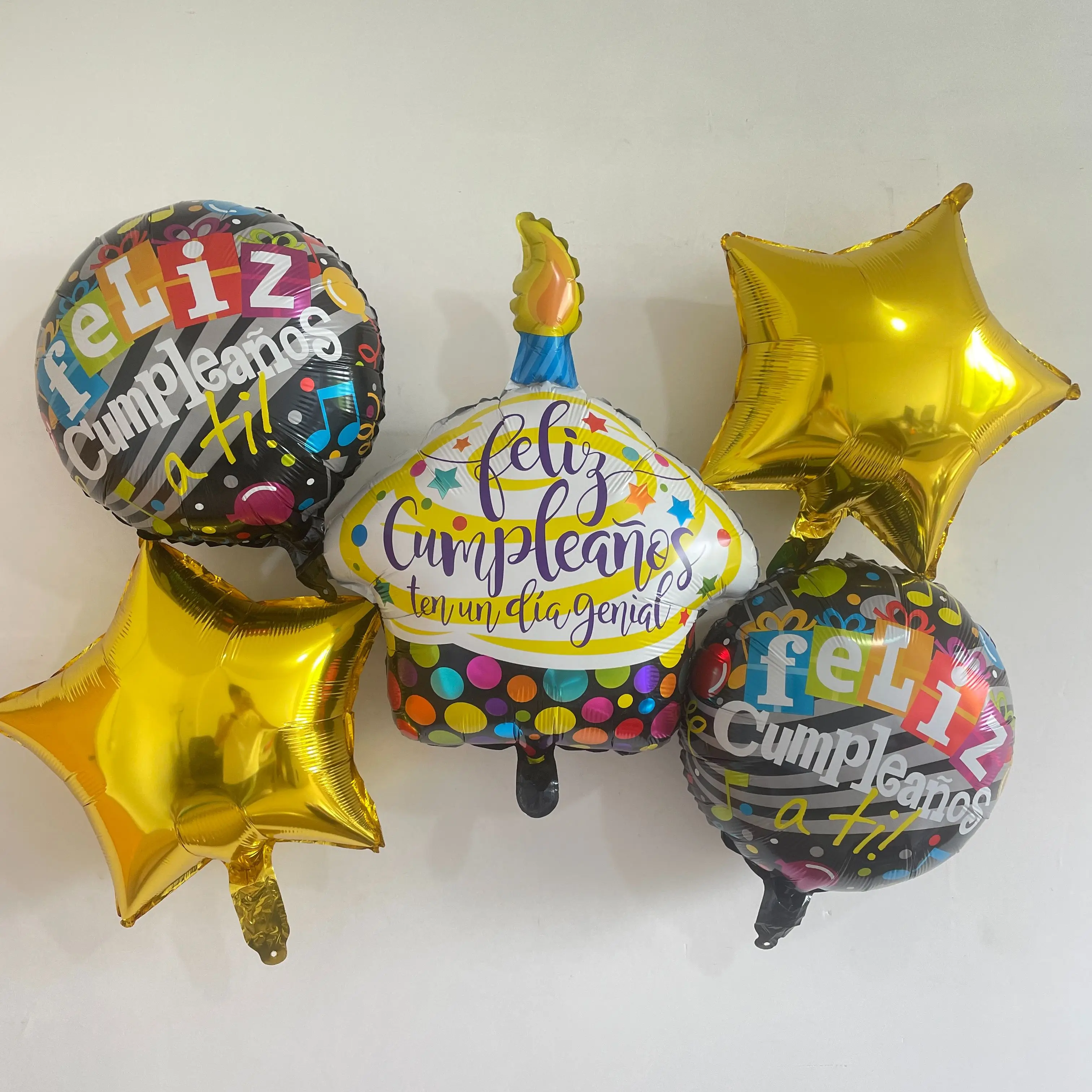 

Новинка 2023 г., воздушный шарик из алюминиевой пленки для моделирования маленьких тортов, макет для дня рождения, фестиваля, сцена, маленькие желтые звезды