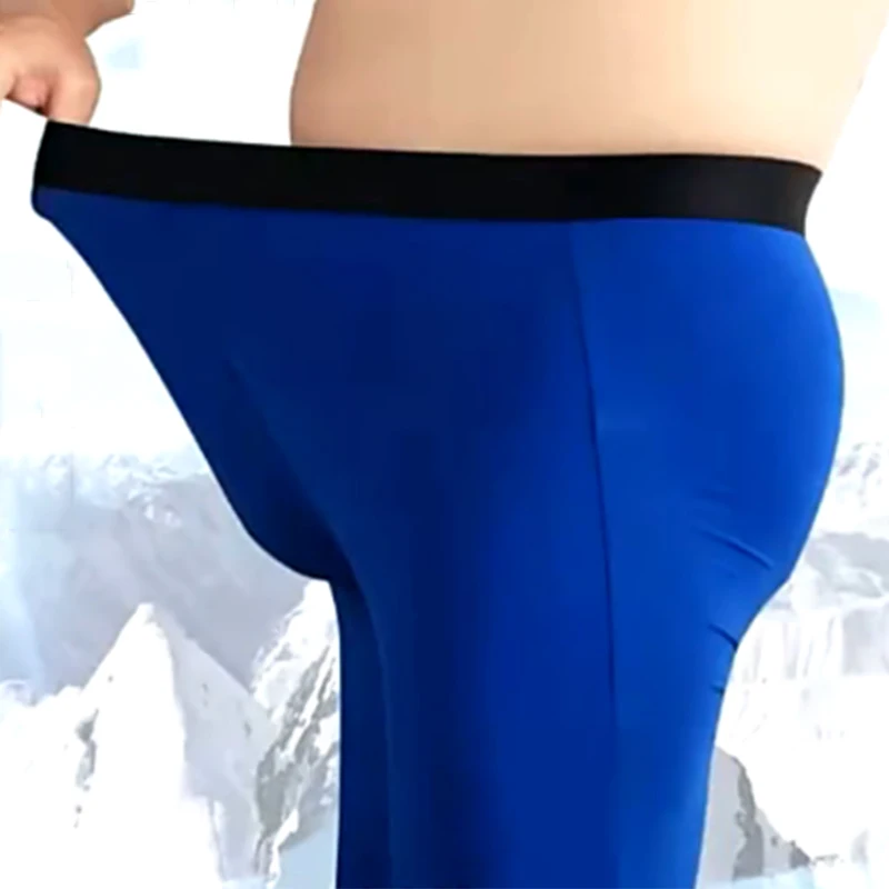 2Pcs Ice Slik Men Long Boxer Shorts Breathable Quick Dry Underwear Male Long Leg Panties Underpants Mens Sports Plus Size Boxer