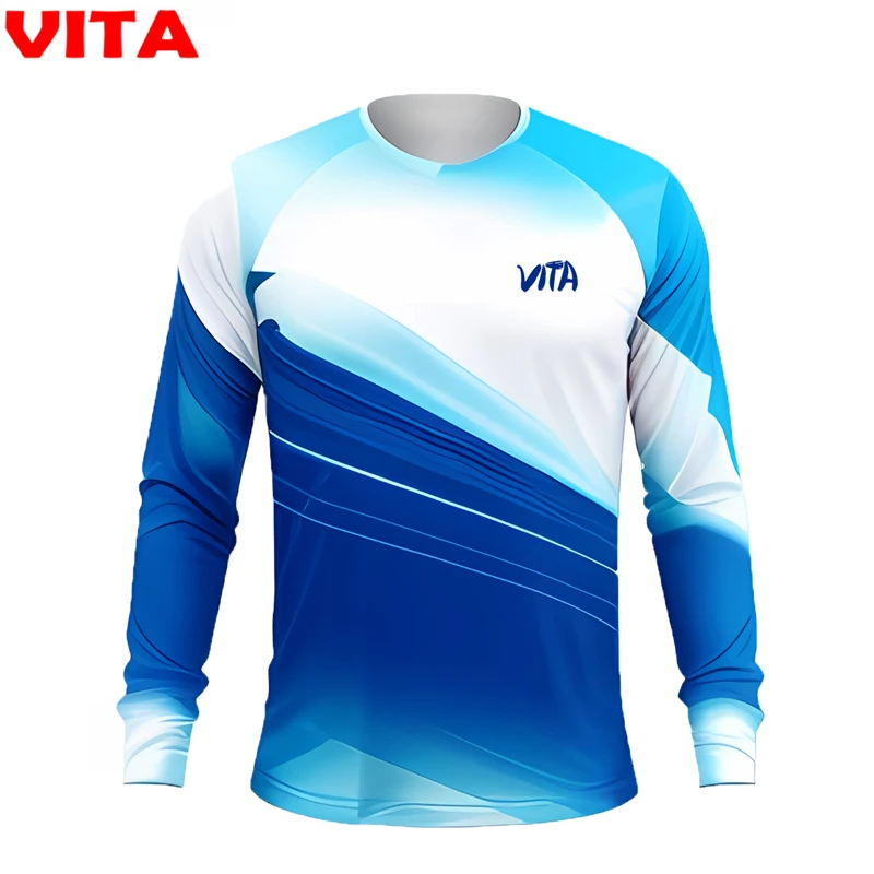 

Men's Long Sleeve Motocross Cycling Jersey MTB Downhill Enduro Offroad Bike Shirts DH Breathable Comfortable Fabric Clothing
