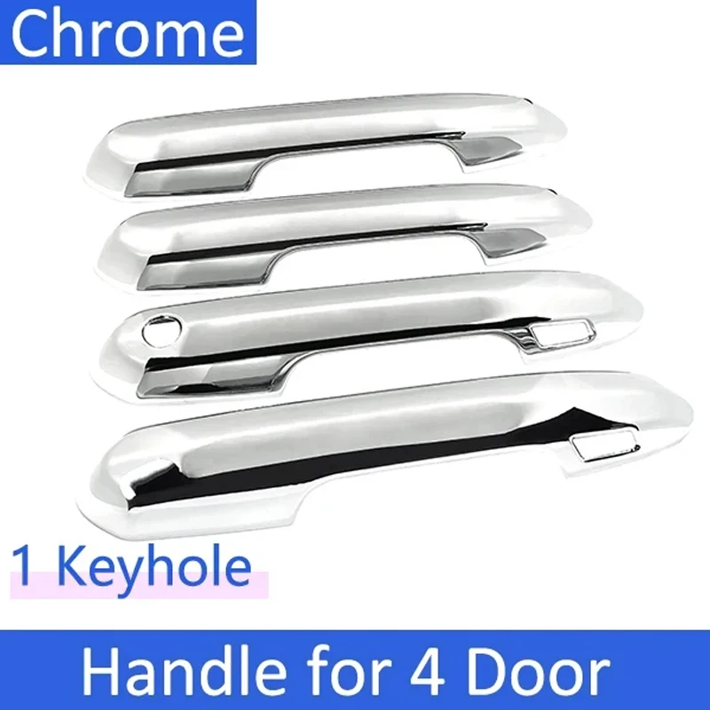 Для Toyota RAV4 XA50 2024 автомобильные аксессуары 2019 2020 2021 ~ 2025 ABS хромированный внешний набор отделки из углеродного волокна, крышка автоматических дверных ручек