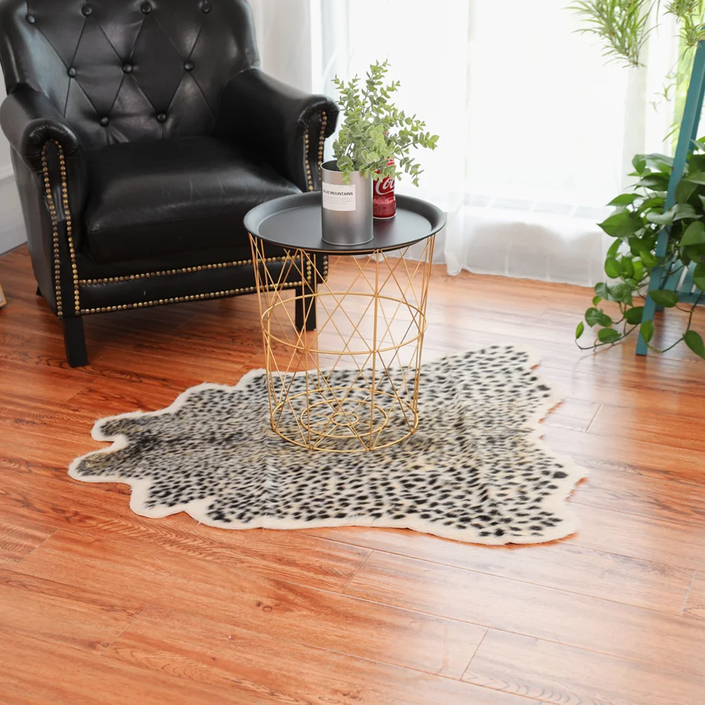 

Animal Carpet Rug Rugs Skin Print Pelt Hide Fur Cowhide Plush Floor Mat Bedroom Tea Table Dining Room