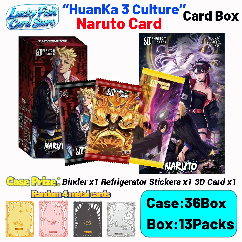 Фото Оптовая продажа: Новые коллекционные карты HuanKa Creative Studio Wave 3 по аниме Наруто (CCG/TCG) — Узумаки Наруто, Хината. Подарок для детей. №2